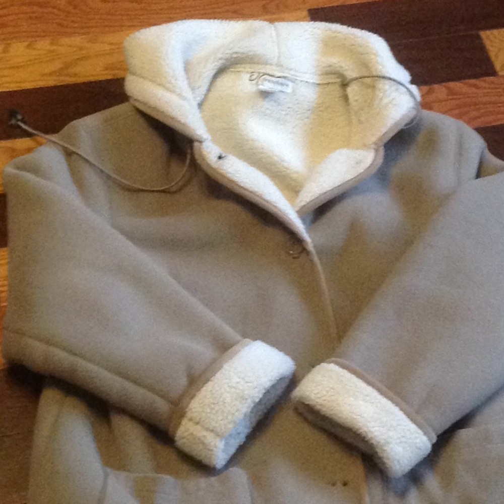 Dressbarn  women winter coat fleece washable hood